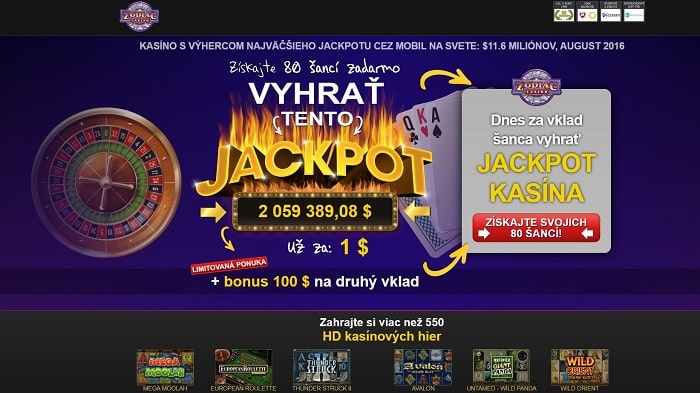80 spinov zdarma za vklad len 1€ - 80 spinov zdarma za vklad len 1 eura - 80 spinov zdarma za vklad len 1€ - 80 spinov zdarma v Zodiac Casino - peniaze zadarmo - získaj spiny zdarma a vyhraj peniaze