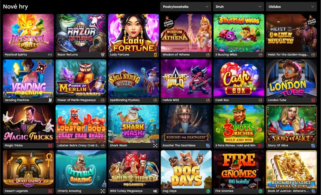 Nové herné skvosty v Fairspin Casino - Všetky nové hry