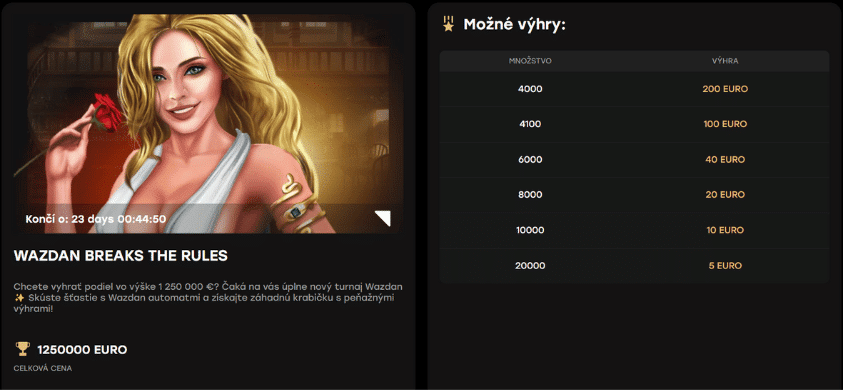 Turnaj Wazdan - Fairspin Casino