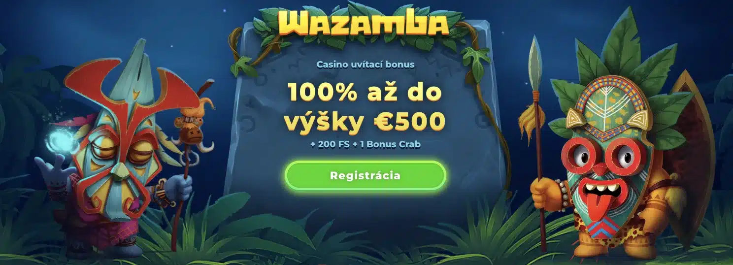Wazamba Casino Uvítací bonus pre nových hráčov