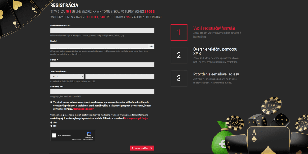 SynotTip Casino registrácia - Kika SK