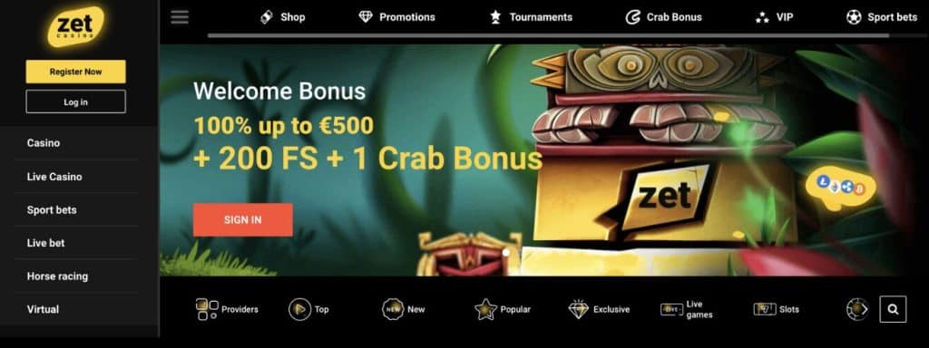 Zet Casino – Spiny zdarma
