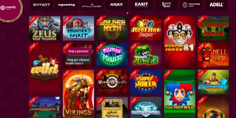 Benefit Body za Hranie Nových Automatov SynotTip Casino