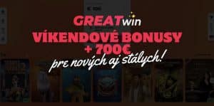 Víkendové Promo Akcie + 700€ a 50 Free Spinov Každý Týždeň!