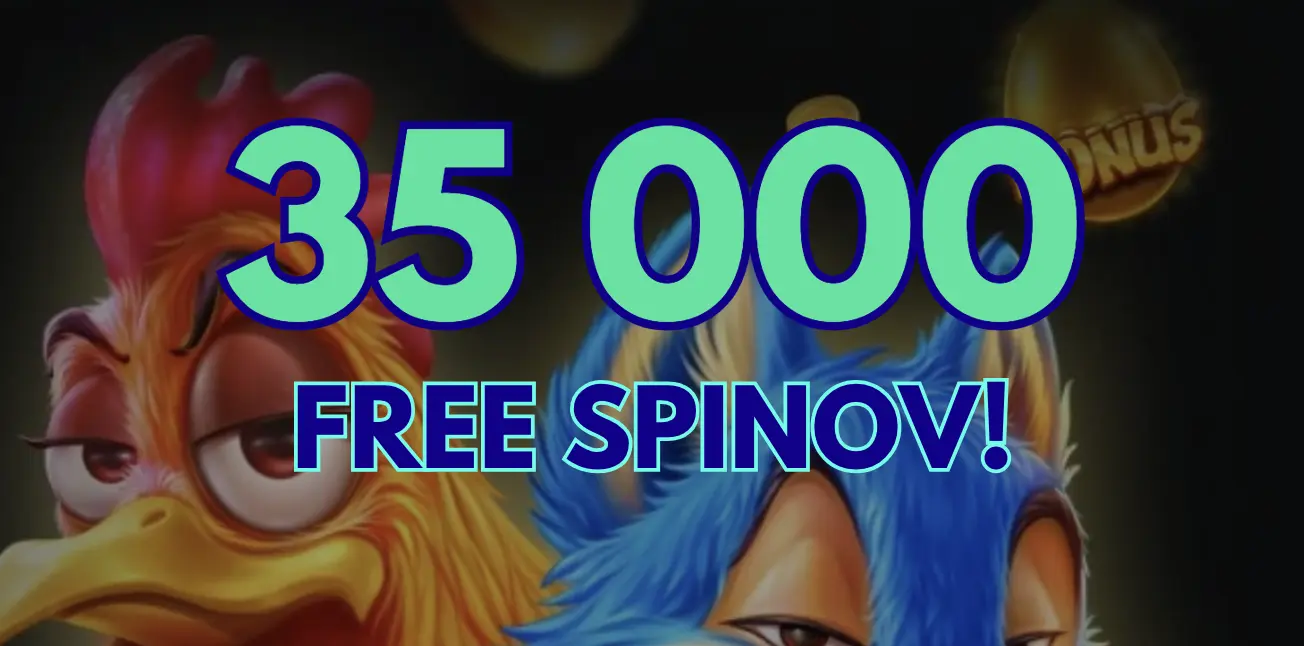 Kotkodákajúca Lotéria - Hra o 35 000 Free Spinov v BetOnRed!