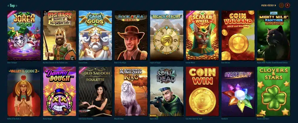 Spinanga Casino Hry a Poskytovatelia Softvéru