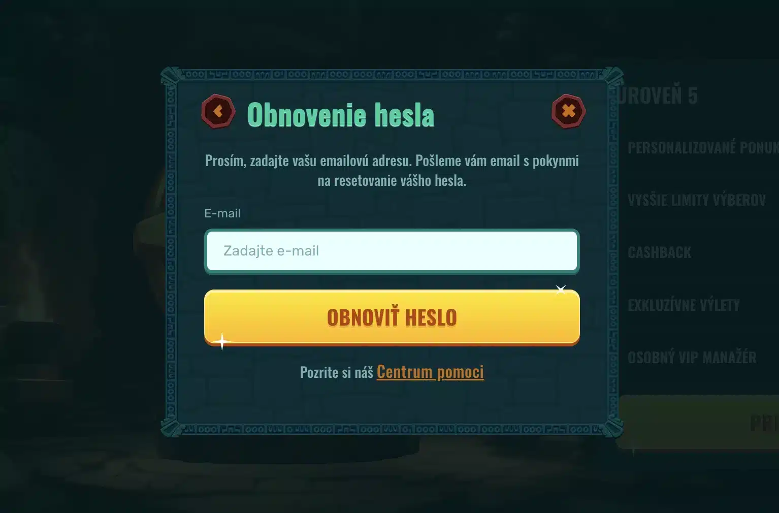 Zabudli ste heslo? - Spinanga Casino