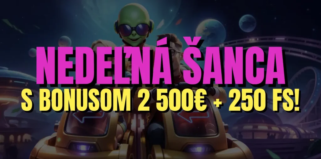 Nedeľná šanca na jackpot: Využi 250 % bonus až do 2 500 € + 250 free spinov v NovaJackpot!