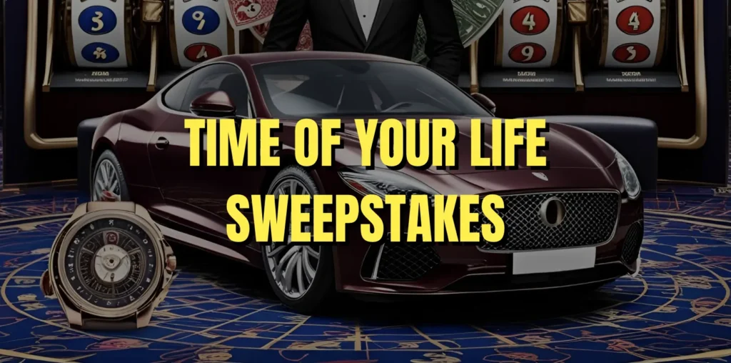 Účasť v kasíno lotérii Time Of Your Life Sweepstakes je podmienená splnením určitých pravidiel a podmienok.