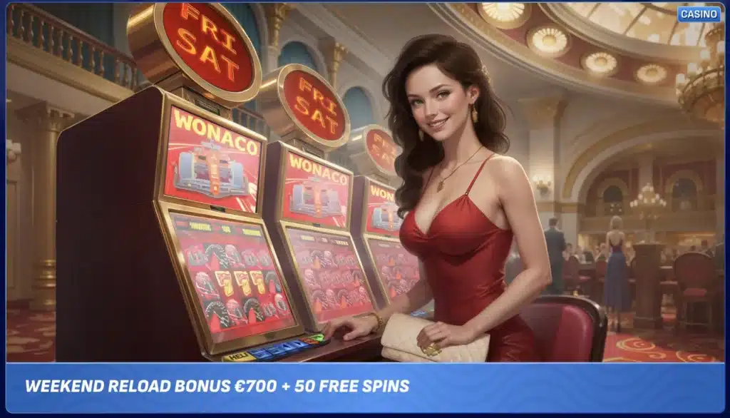 piatkový večer - 50 % až do 700 € + 50 free spinov – takto sa začína víkend!
