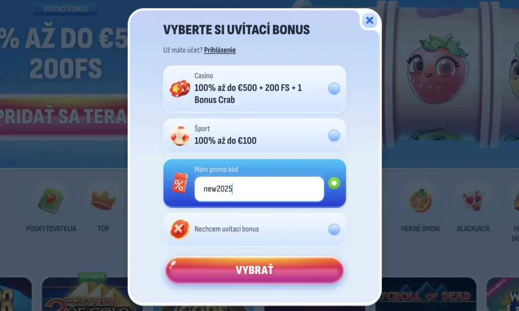 jar plná výhier v nomini casino - promokód