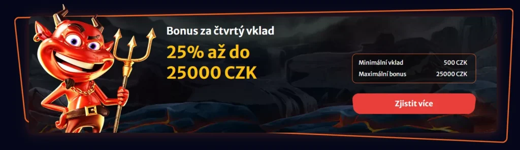 HellSpin bonus na prvý vklad štvrtý vklad