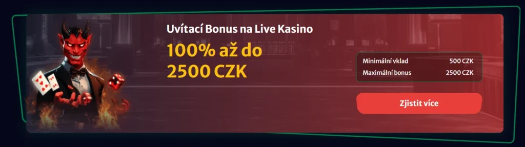 HellSpin bonus na prvý vklad live casino bonus