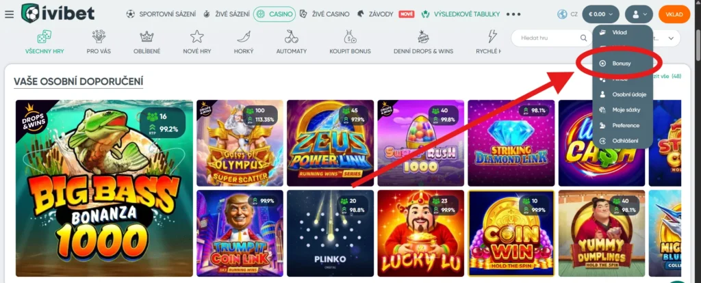 Neobmedzený bonus za každý vklad sekcia bonusy