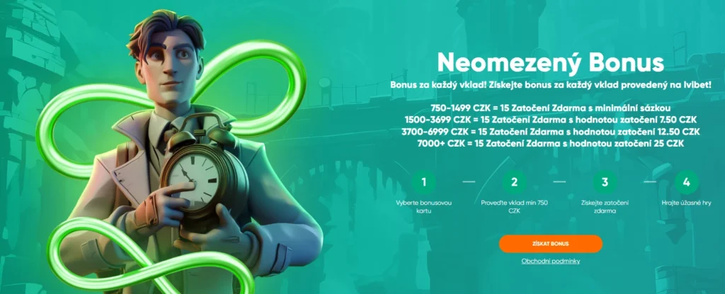 Neobmedzený bonus za každý vklad bonus