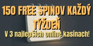 🎰 Získajte až 150 free spinov každý týždeň v týchto TOP 3 kasínach!