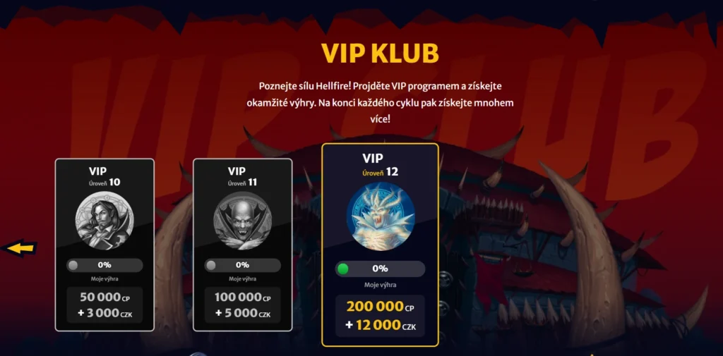 VIP hráčov hellspin casino