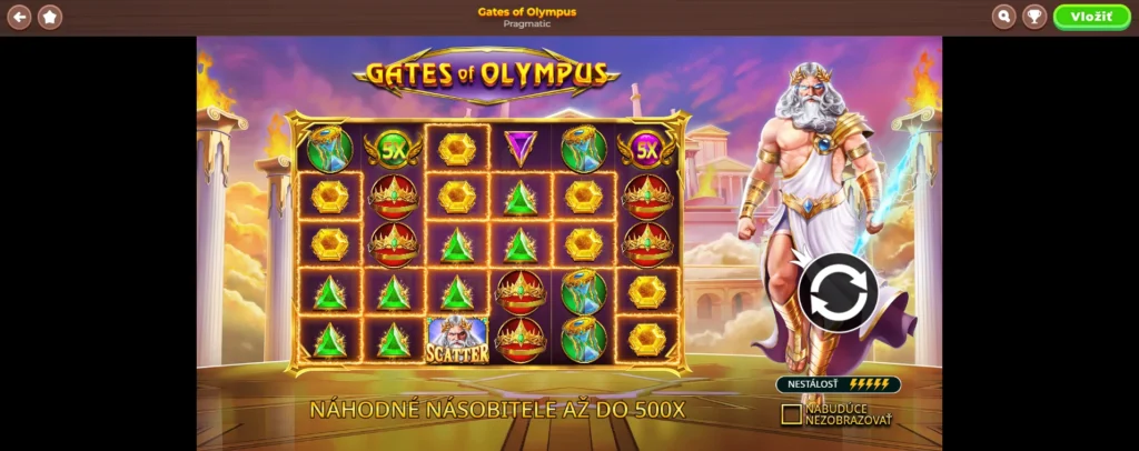automay týždňa gates of olympus