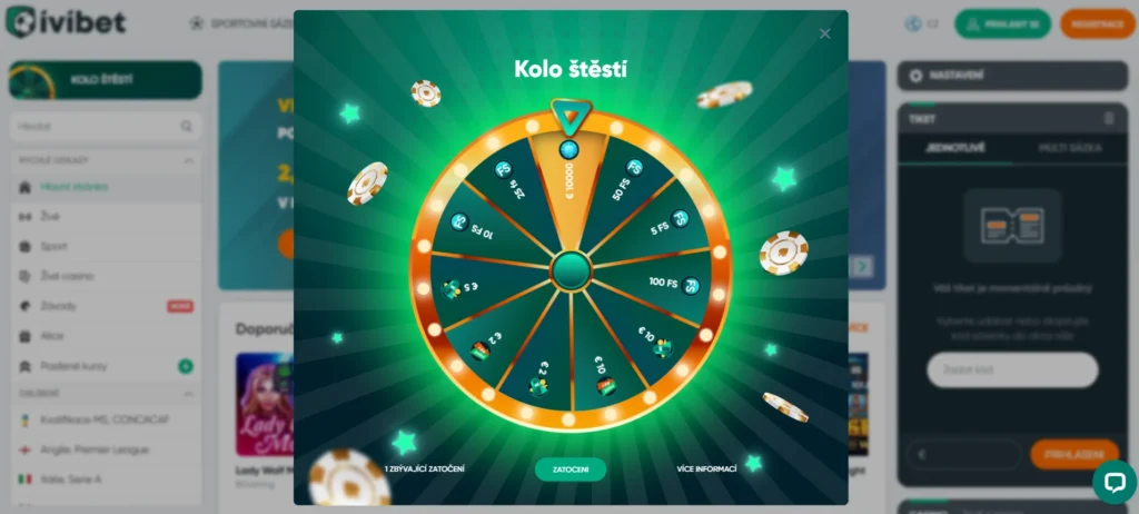 kolesá šťastia ivibet casino