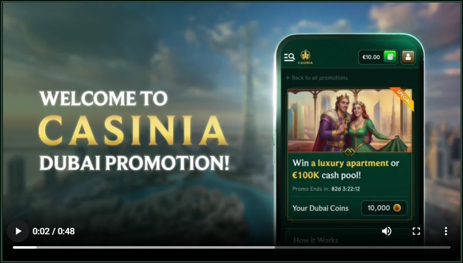 Dubajský sen Casinia Casino