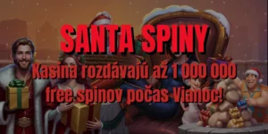 🎅 SANTA SPINY: Kasína rozdávajú až 1 000 000 free spinov počas Vianoc!